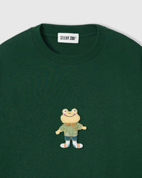 WELL-DRESSED FROG T-SHIRT — GREEN