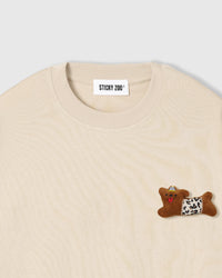 WILD TEDDY SCATTER T-SHIRT — CREAM