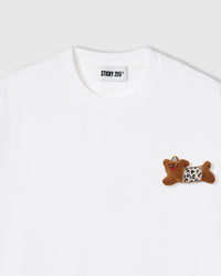 WILD TEDDY SCATTER T-SHIRT — WHITE