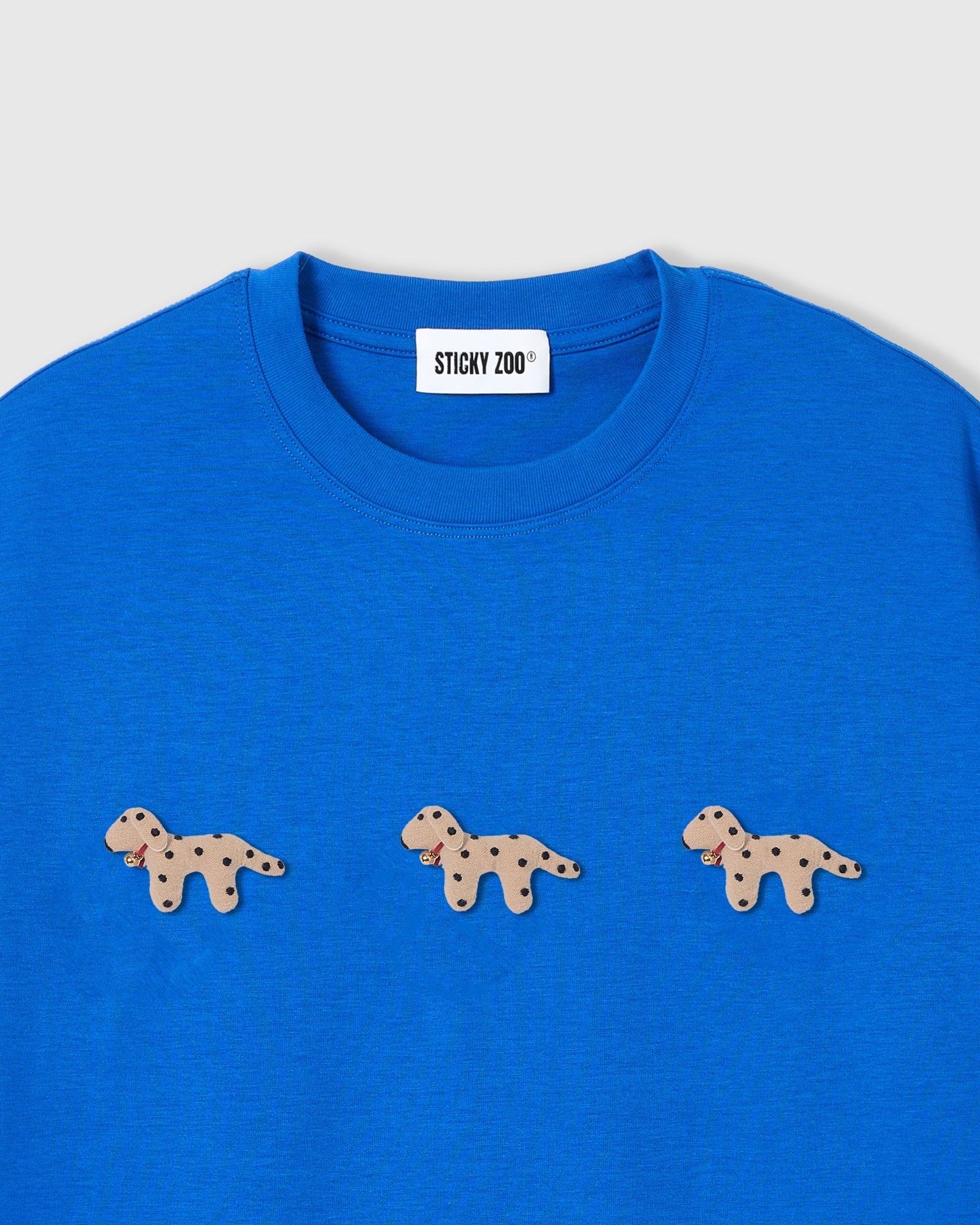 SPOTTY PUPPY TRIO T-SHIRT — BLUE