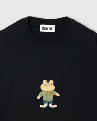 WELL-DRESSED FROG T-SHIRT — BLACK