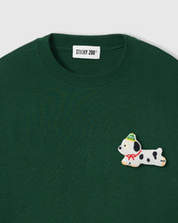 SPOTTY PUPPY SCATTER T-SHIRT — GREEN