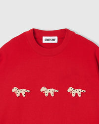 SPOTTY PUPPY TRIO T-SHIRT — RED