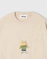 WELL-DRESSED FROG T-SHIRT — CREAM