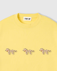 TRIO NG SPOTTY NA TUTA NA T-SHIRT — DILAW