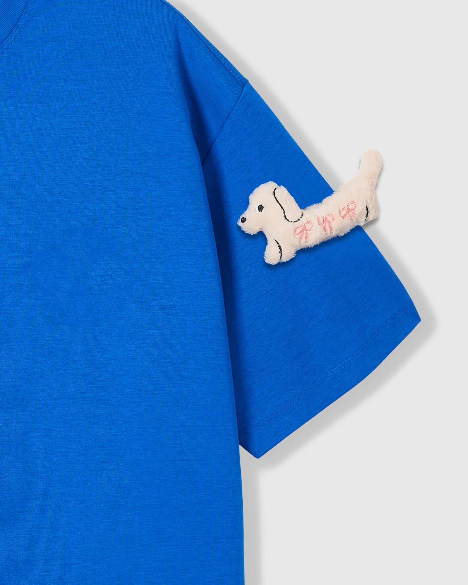 BOW PUPPY SCATTER T-SHIRT — BLUE