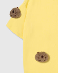 SLEEPY TEDDY SCATTER T-SHIRT — YELLOW
