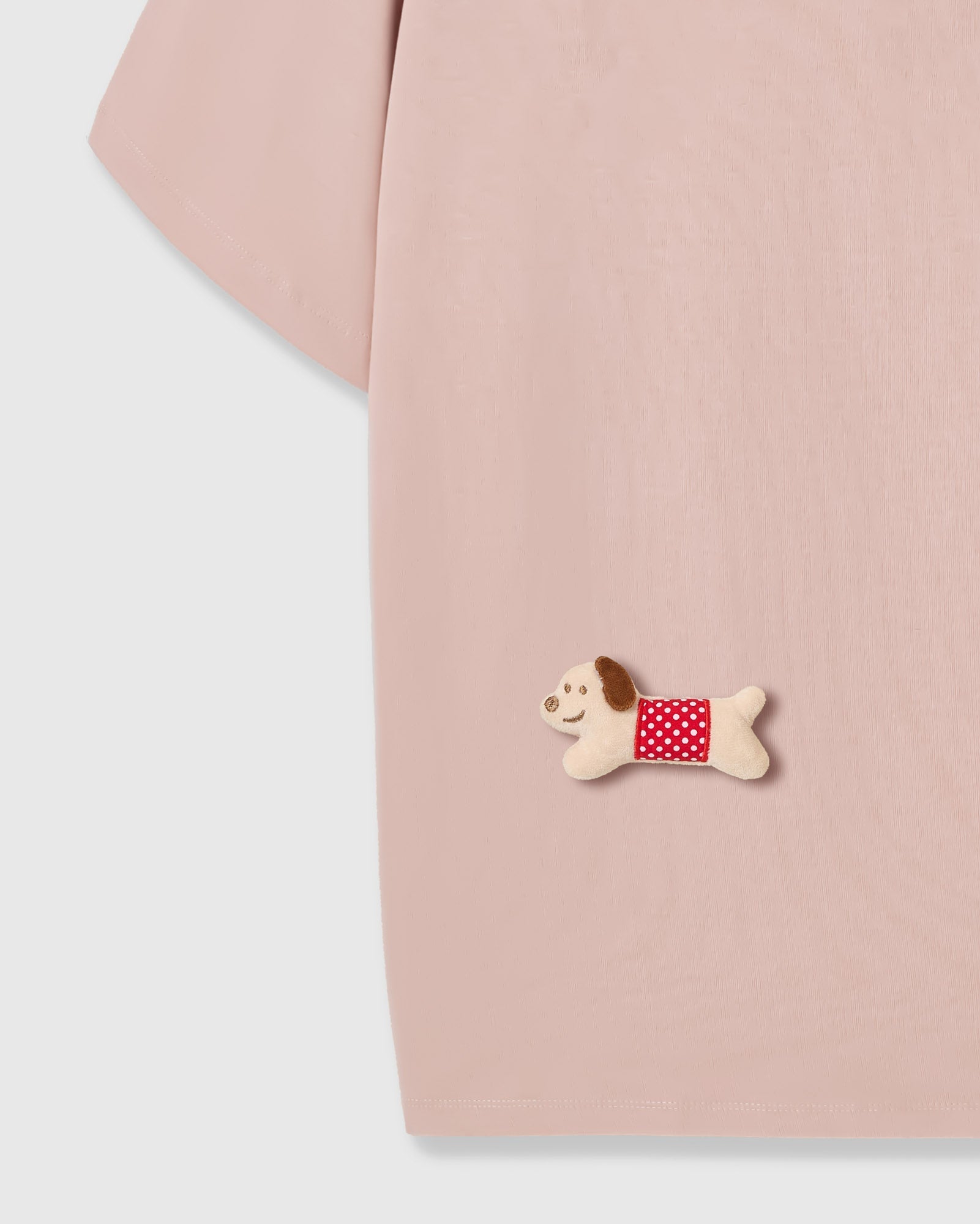 POLKA PUPPY SCATTER T-SHIRT — ROSA