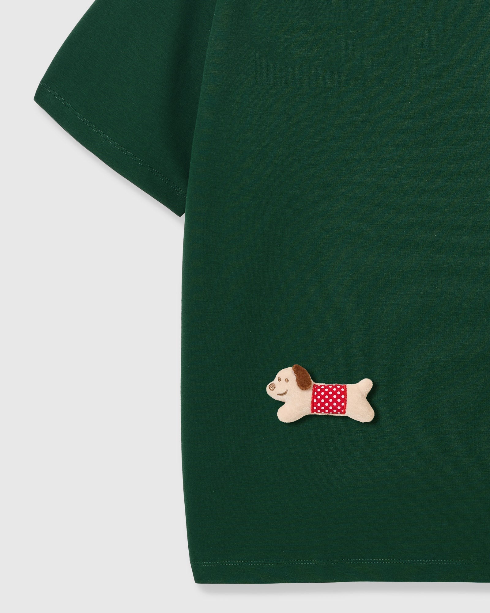 POLKA PUPPY SCATTER T-SHIRT — BERDE