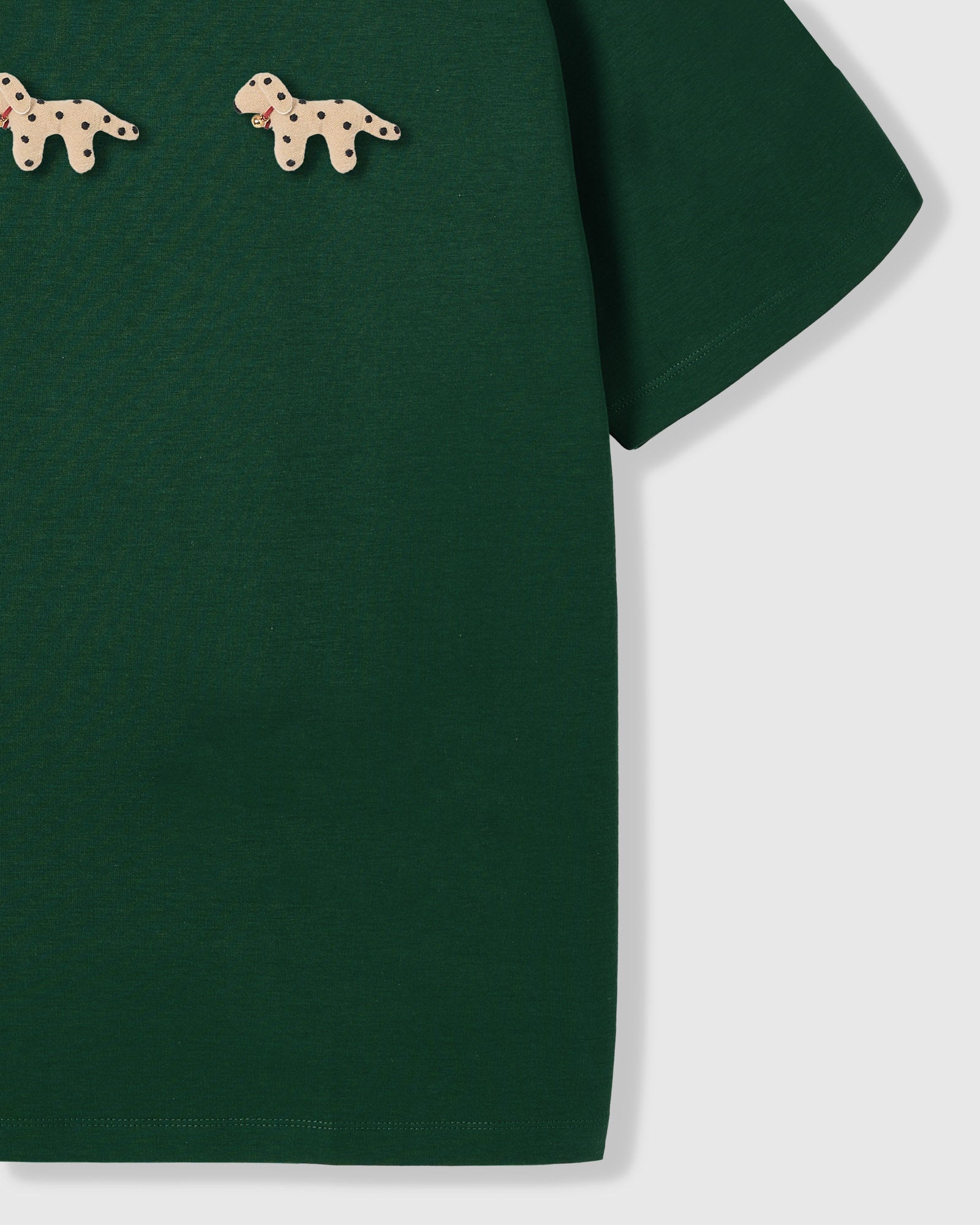 SPOTTY PUPPY TRIO T-SHIRT — GREEN