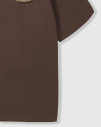 SLEEPY TEDDY SCATTER T-SHIRT — BROWN