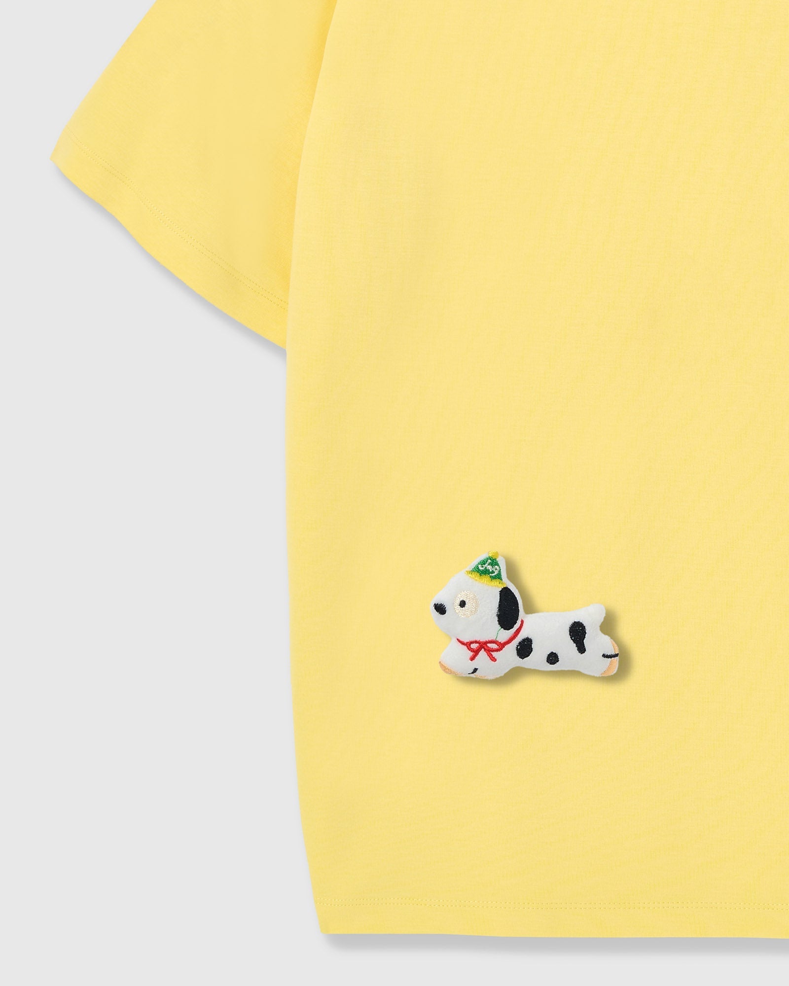 SPOTTY PUPPY SCATTER T-SHIRT — YELLOW