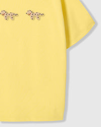 TRIO NG SPOTTY NA TUTA NA T-SHIRT — DILAW