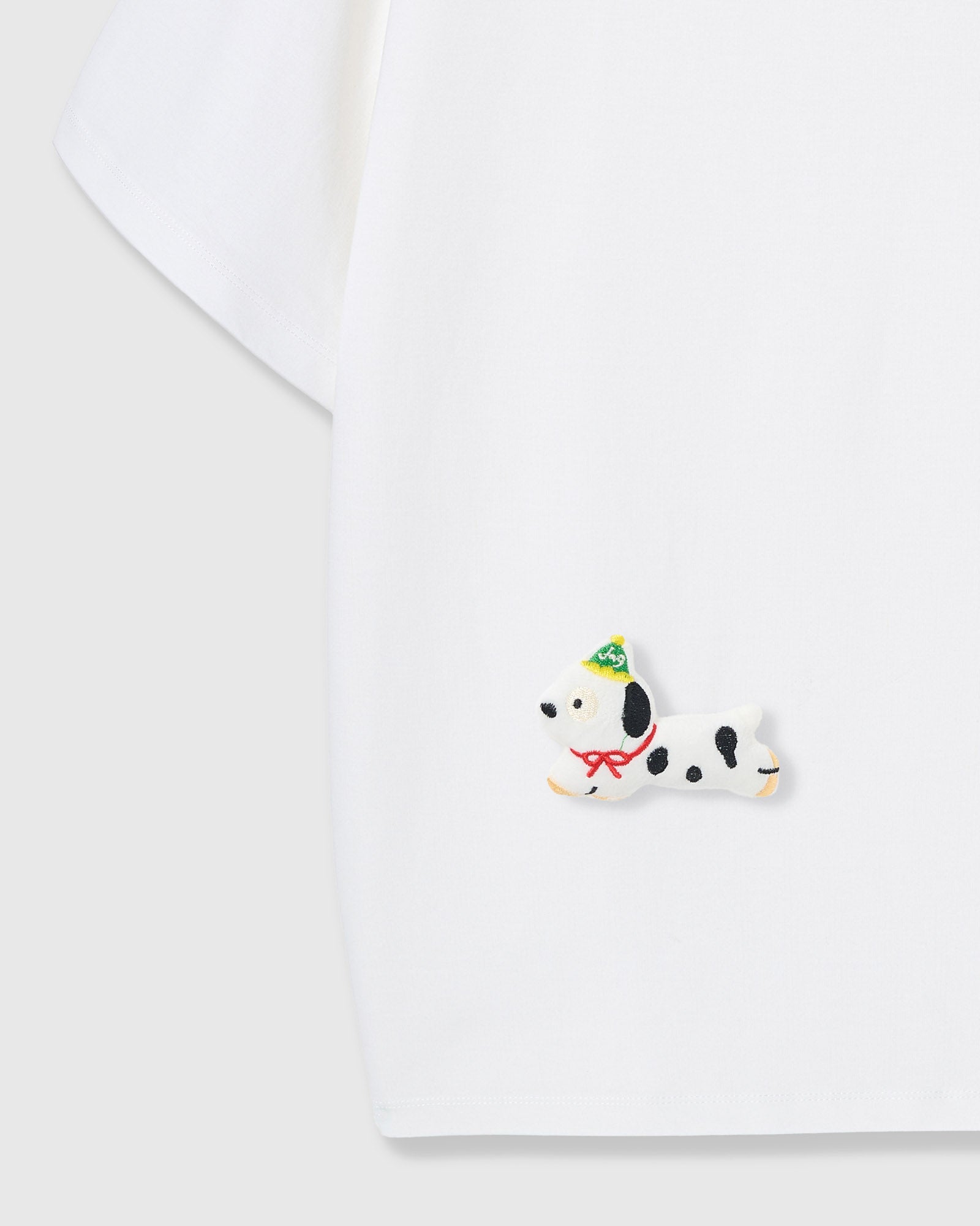 SPOTTY PUPPY SCATTER T-SHIRT — WHITE