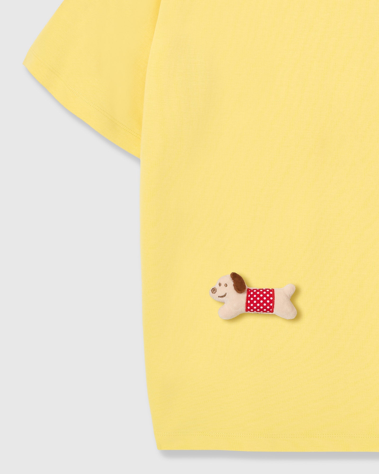 POLKA PUPPY SCATTER T-SHIRT — DILAW