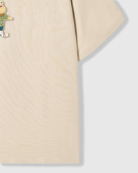 WELL-DRESSED FROG T-SHIRT — CREAM