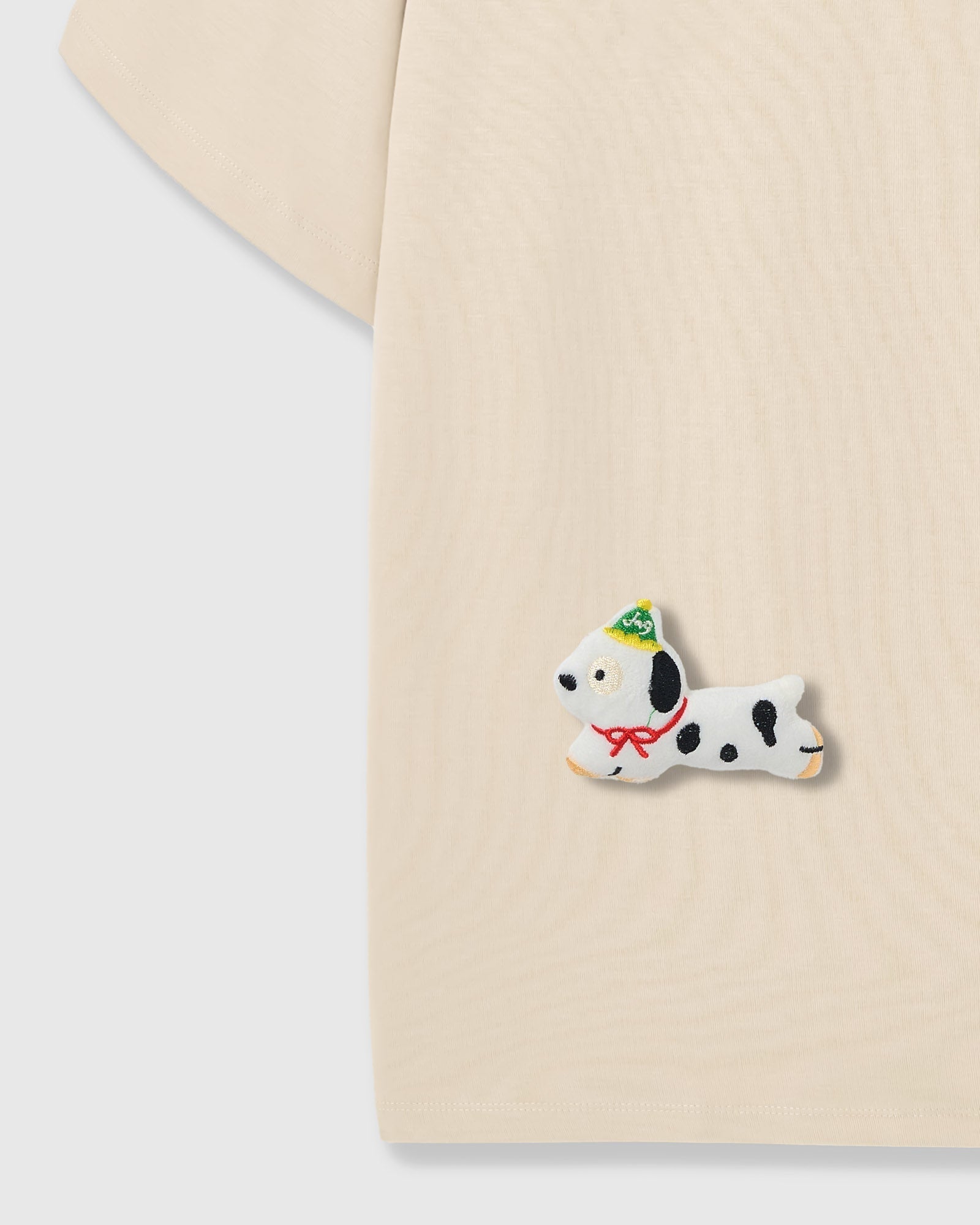 SPOTTY PUPPY SCATTER T-SHIRT — CREAM