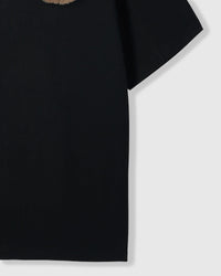SLEEPY TEDDY SCATTER T-SHIRT — BLACK