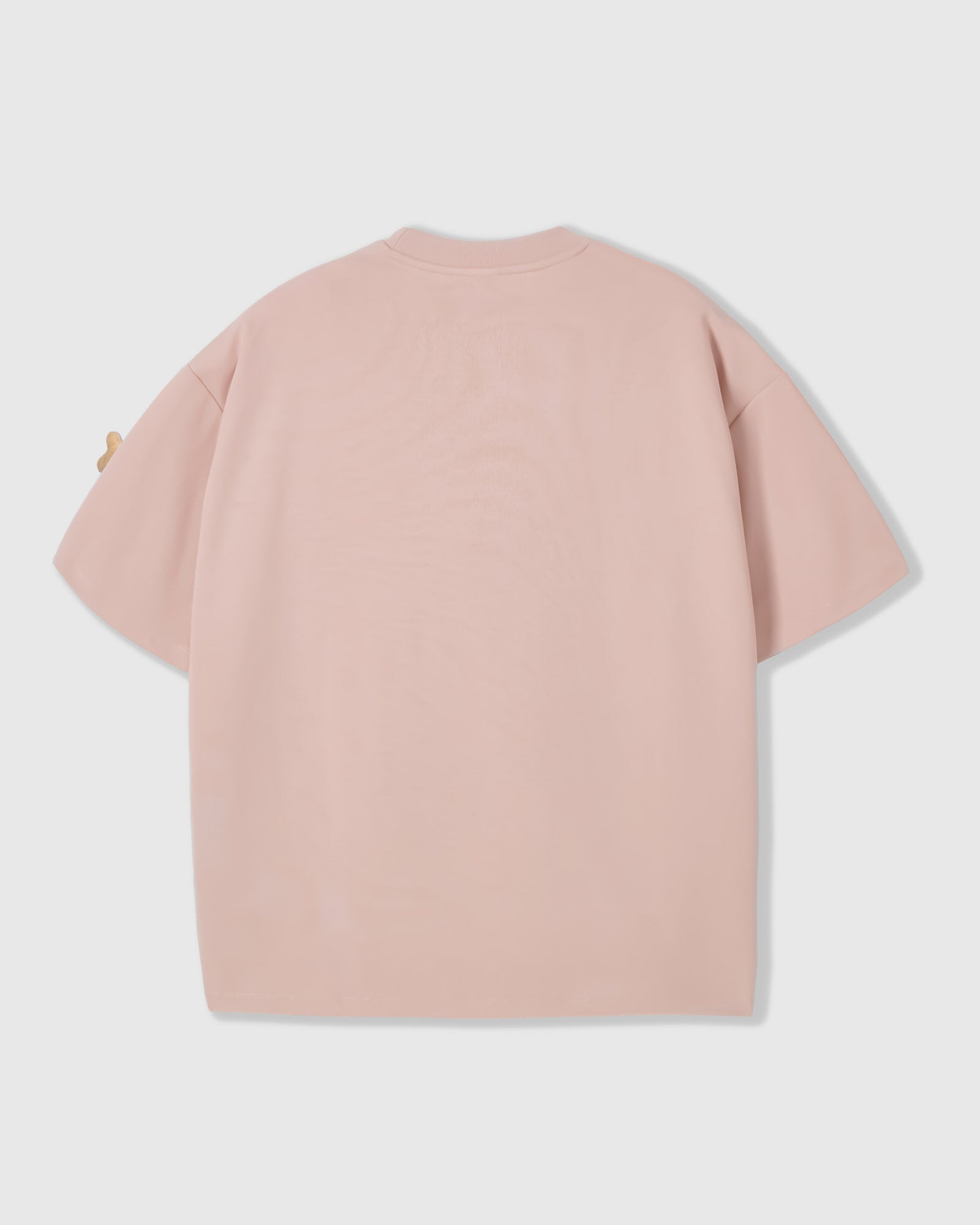 BLUE CHECK PUPPY SCATTER T-SHIRT — PINK
