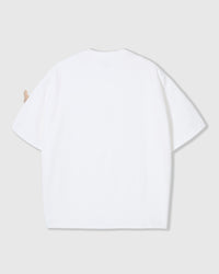 BOW PUPPY SCATTER T-SHIRT — WHITE