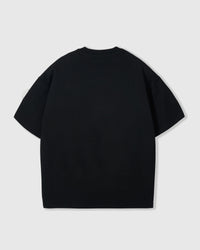 SPOTTY PUPPY SCATTER T-SHIRT — BLACK