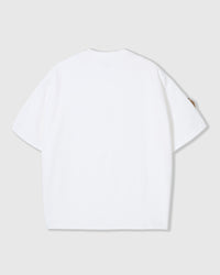 SLEEPY TEDDY SCATTER T-SHIRT — WHITE