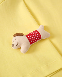 POLKA PUPPY SCATTER T-SHIRT — DILAW