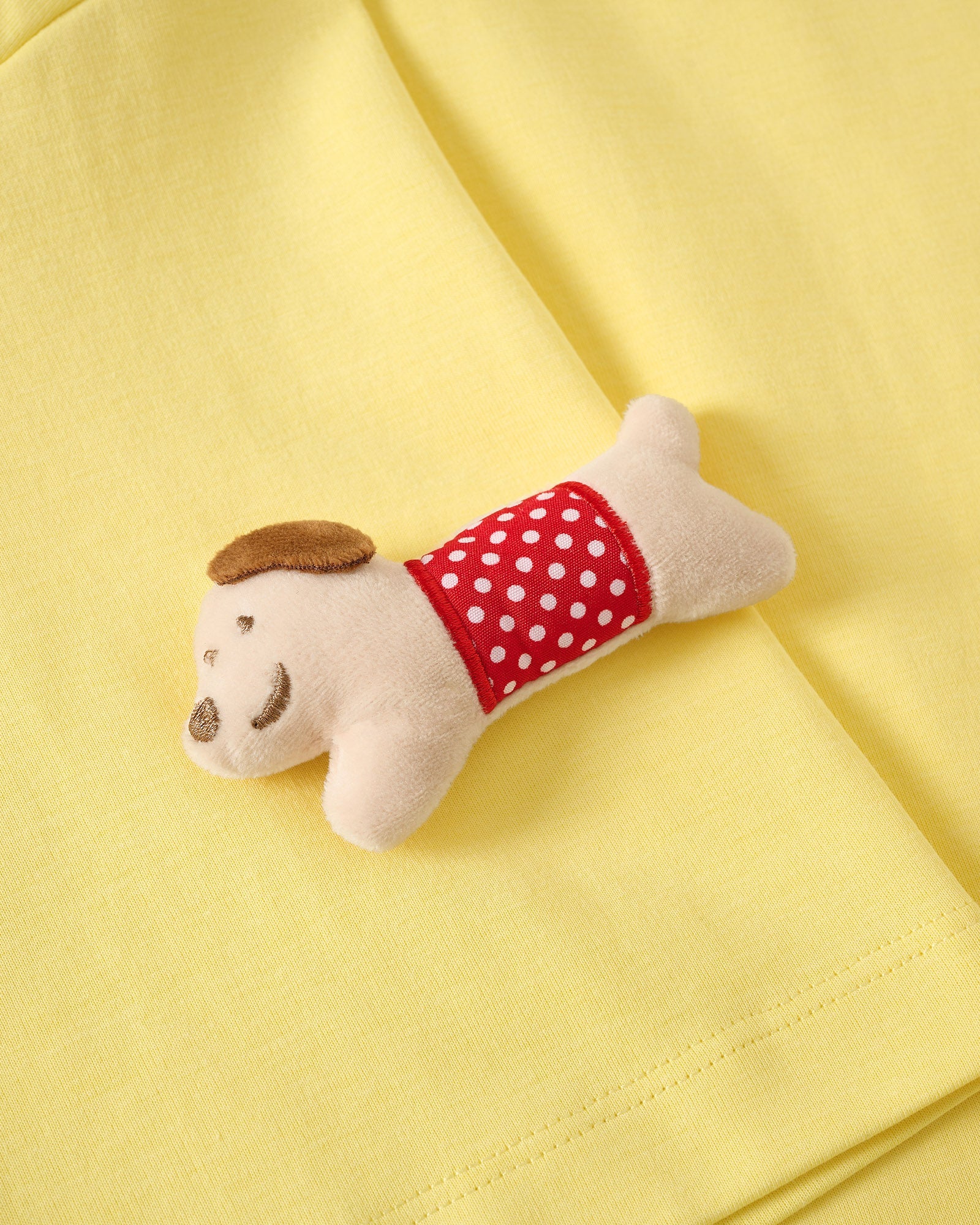 POLKA PUPPY SCATTER T-SHIRT — DILAW