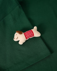 POLKA PUPPY SCATTER T-SHIRT — BERDE