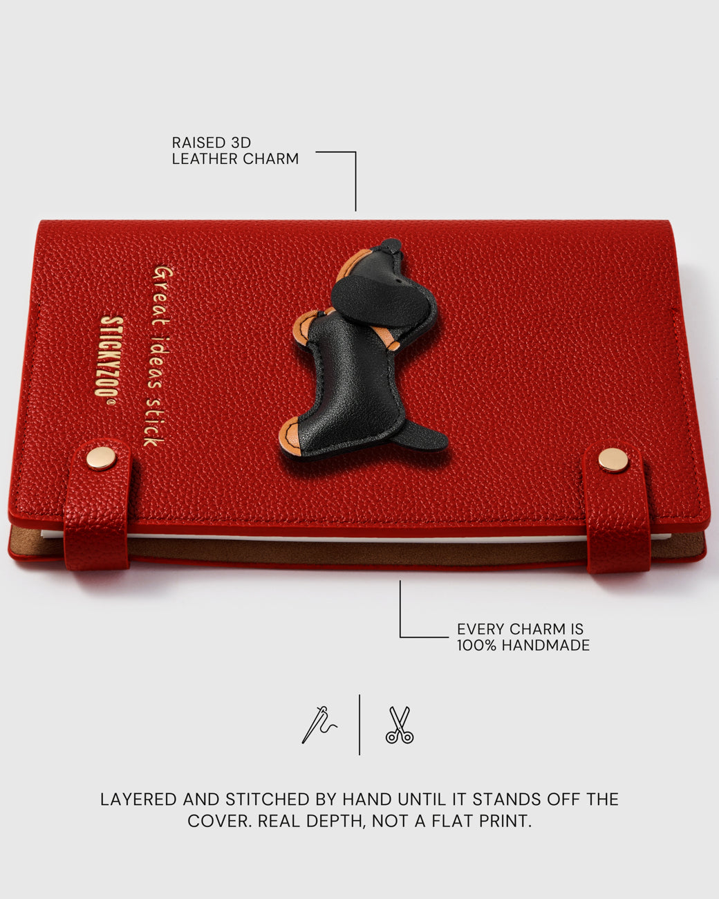 BLACK DACHSHUND NOTEBOOK