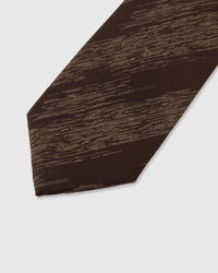 MAHOGANY SLUB TIE