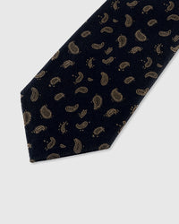 TIE NA MAY DISENYONG PAISLEY NA NAKALAT SA NOIR