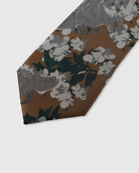CARAMEL FLORAL WASH TIE