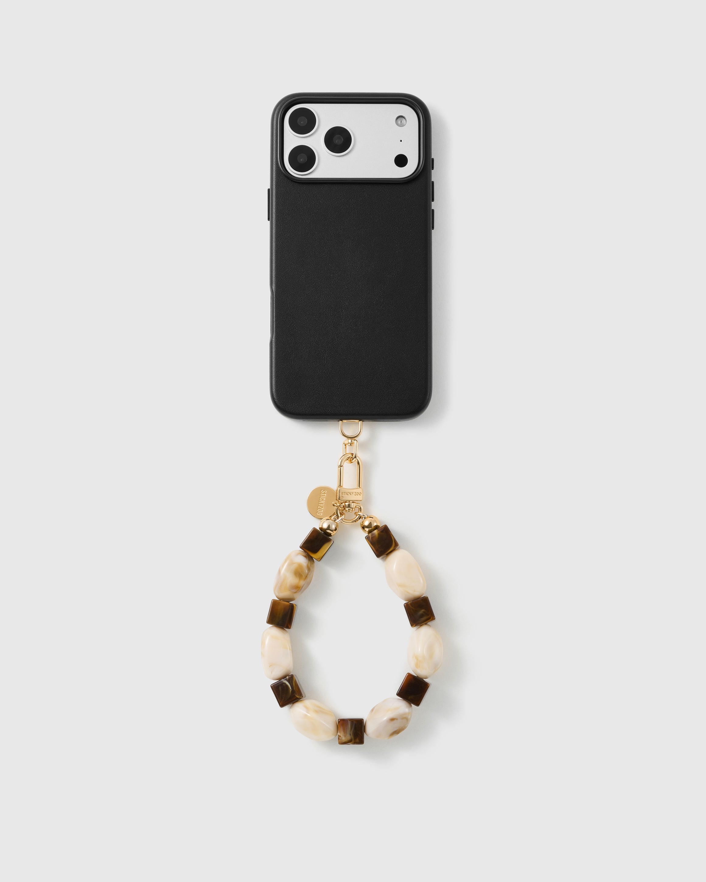 COCOA MARBLE MIX PHONE STRAP