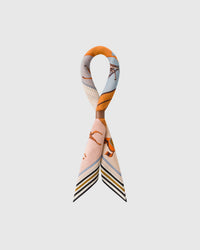 HORSE BLANKET PATCHWORK SILK SCARF