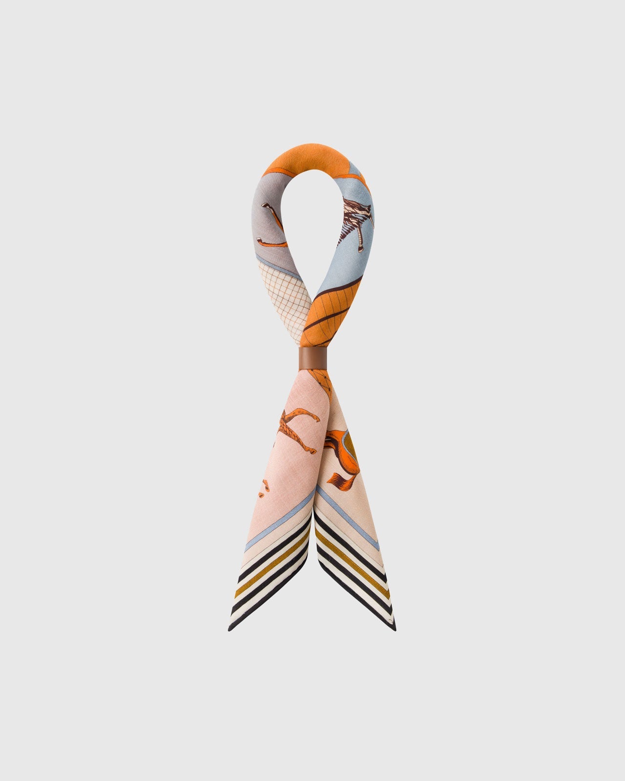 HORSE BLANKET PATCHWORK SILK SCARF