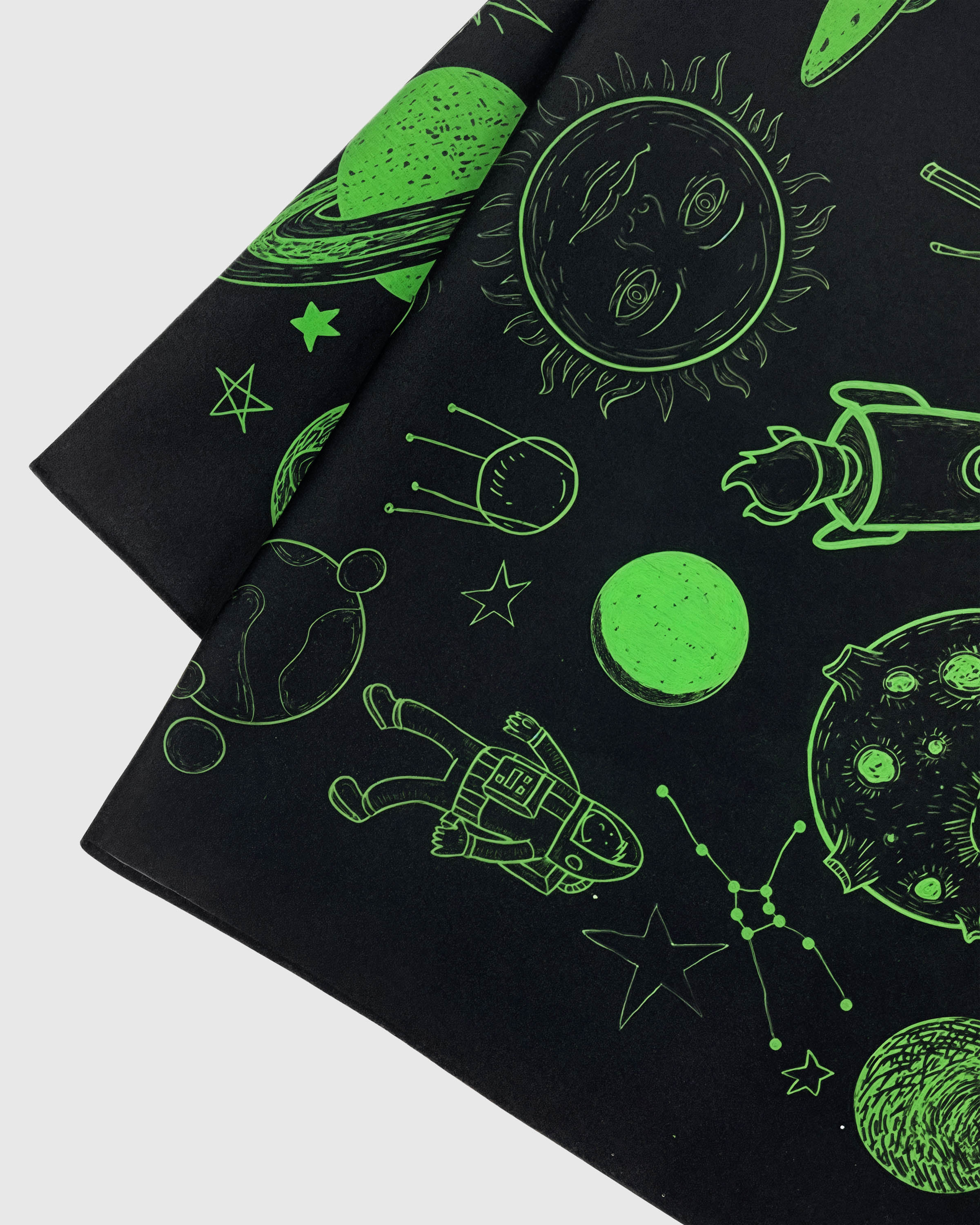 COSMIC ATLAS SILK SCARF