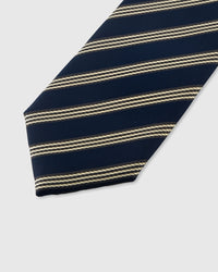 NAVY TRIPLE STRIPE TIE