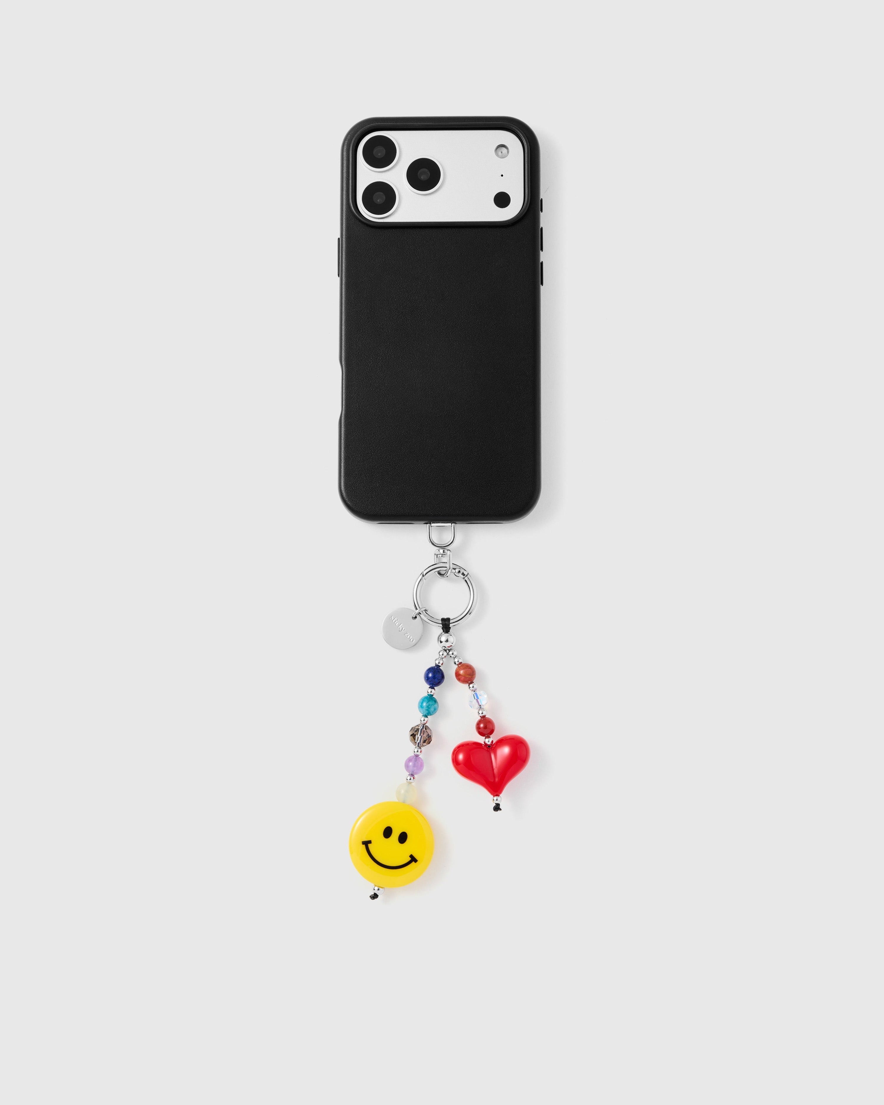SMILEY HEART PHONE STRAP