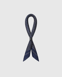 MIDNIGHT PETAL SILK SCARF