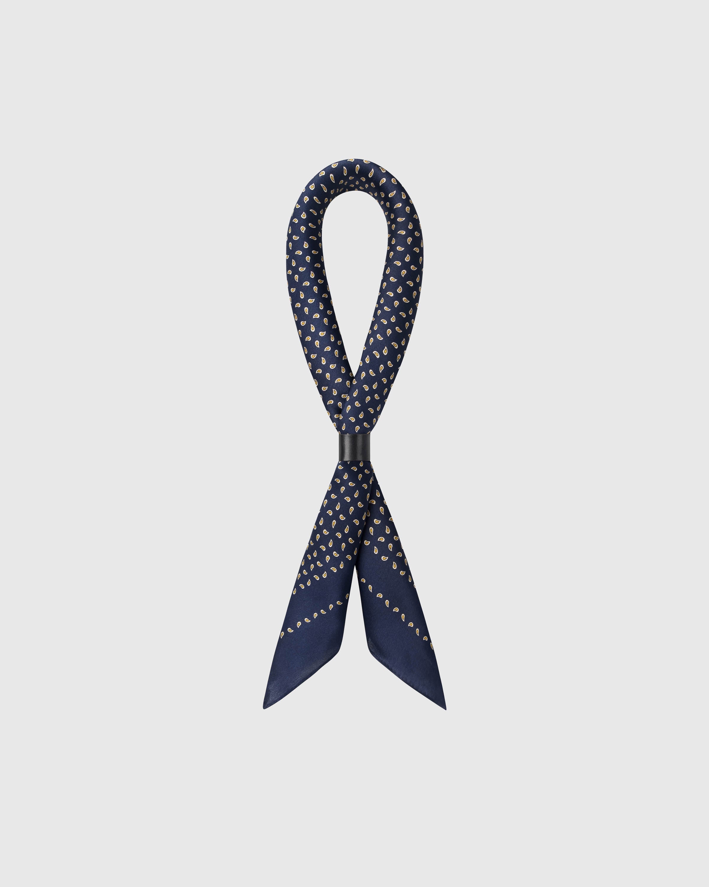 MIDNIGHT PETAL SILK SCARF