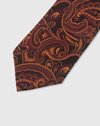 BURGUNDY PAISLEY TIE