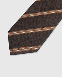 ESPRESSO COPPER STRIPE TIE