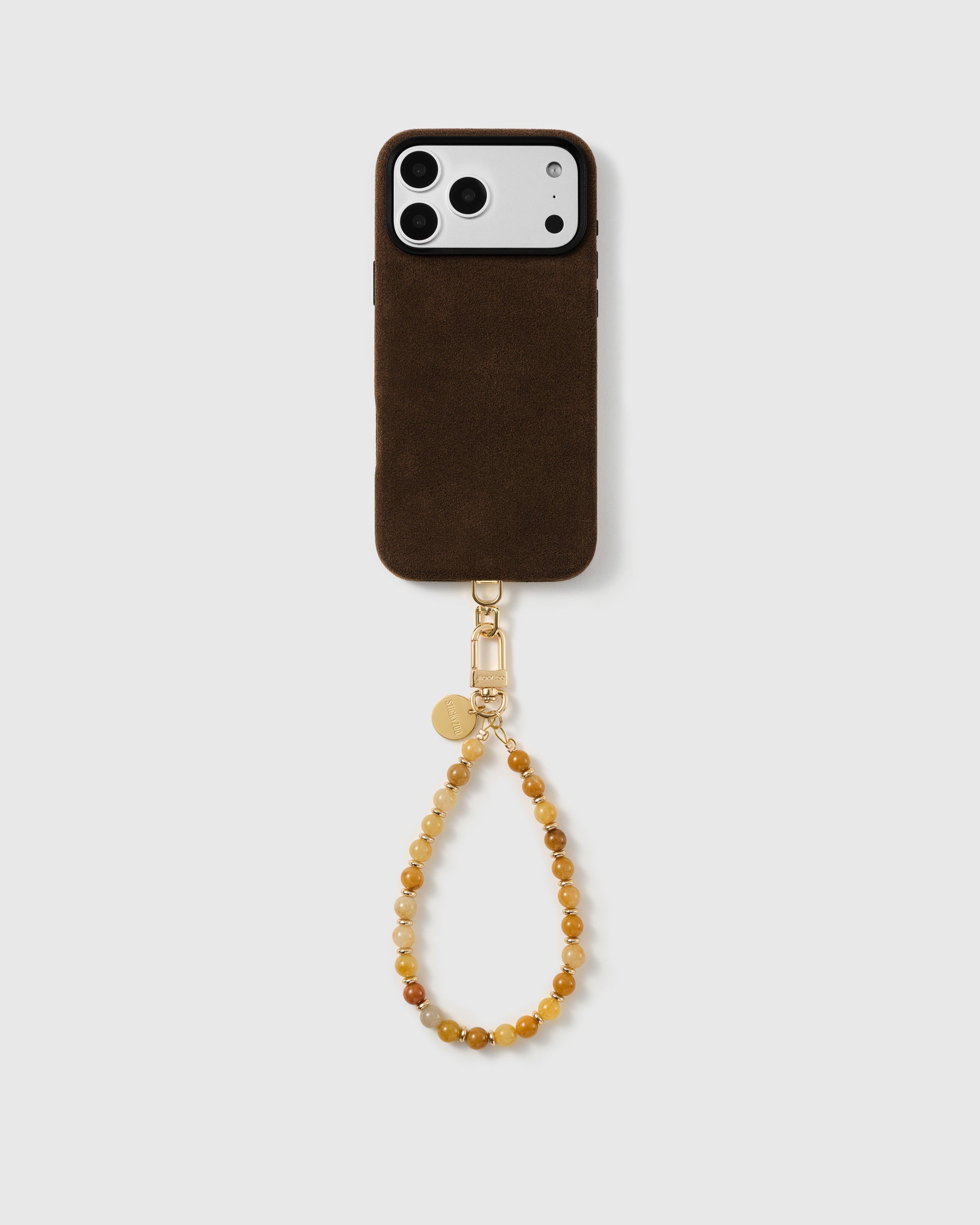 SAFFRON STONE PHONE STRAP