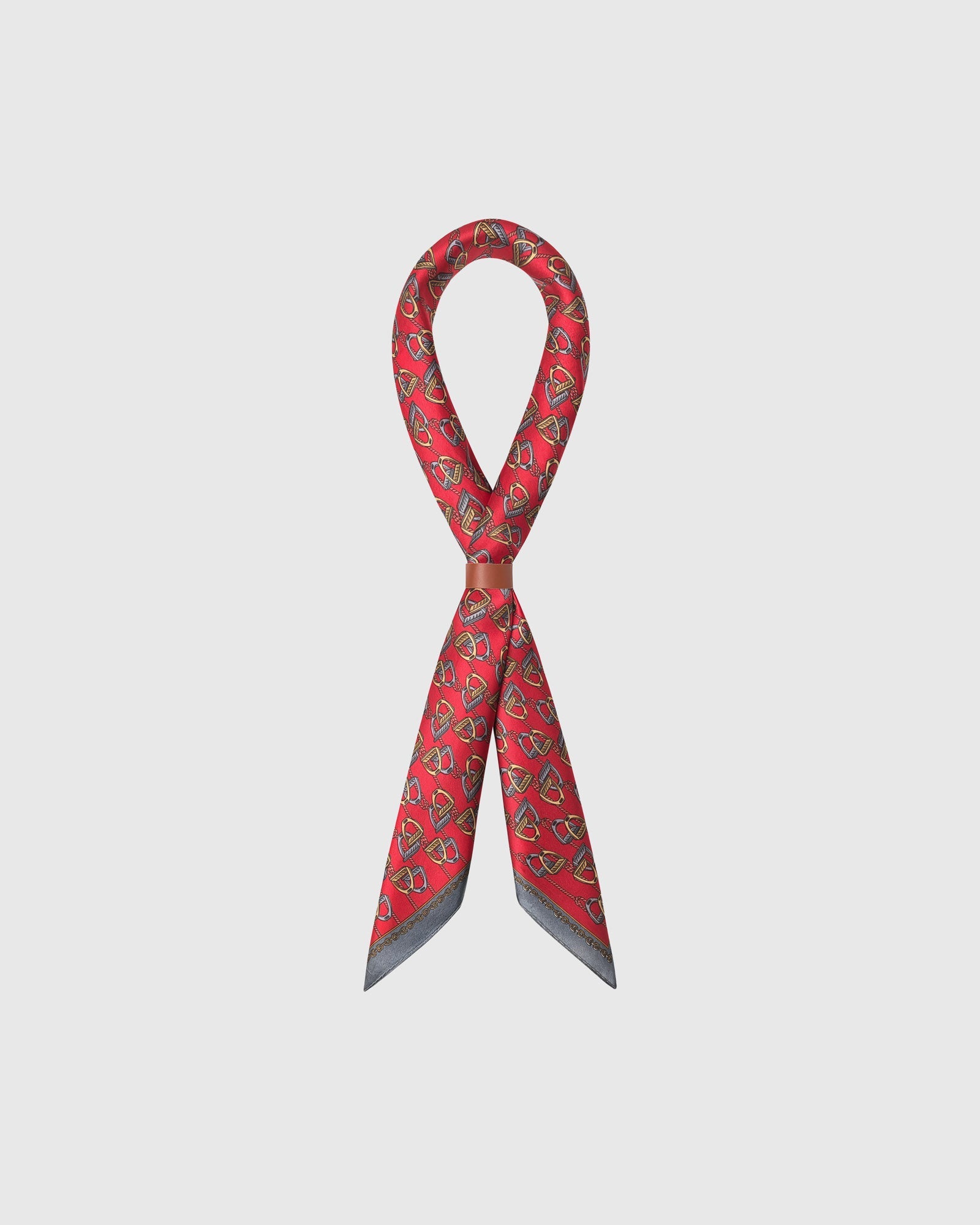 EQUESTRIAN STIRRUP SILK SCARF