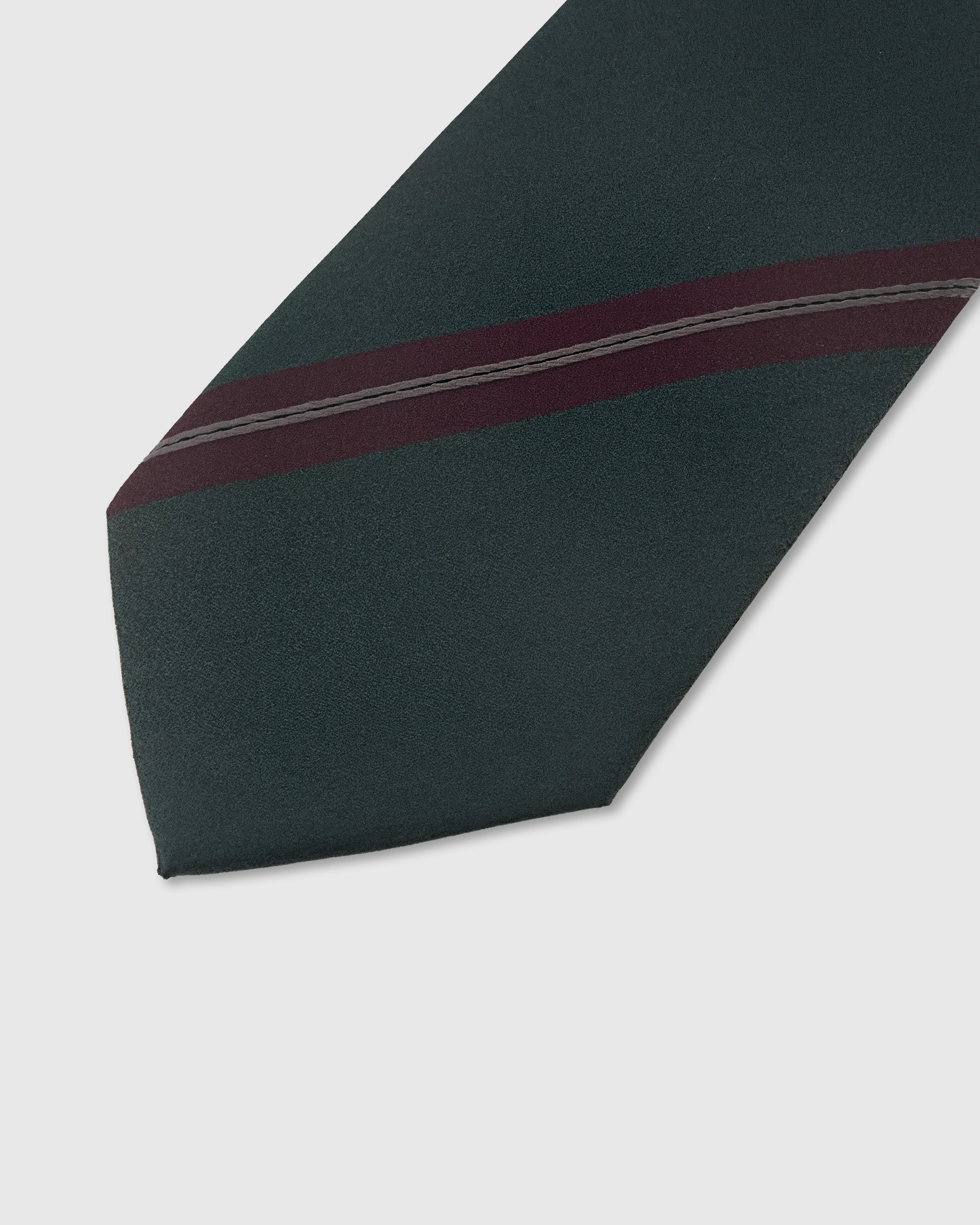 EVERGREEN MERLOT STRIPE TIE