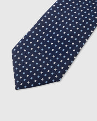 NAVY MOSAIC TIE