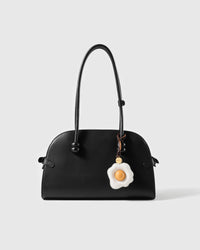 FRIED EGG LEATHER BAG CHARM