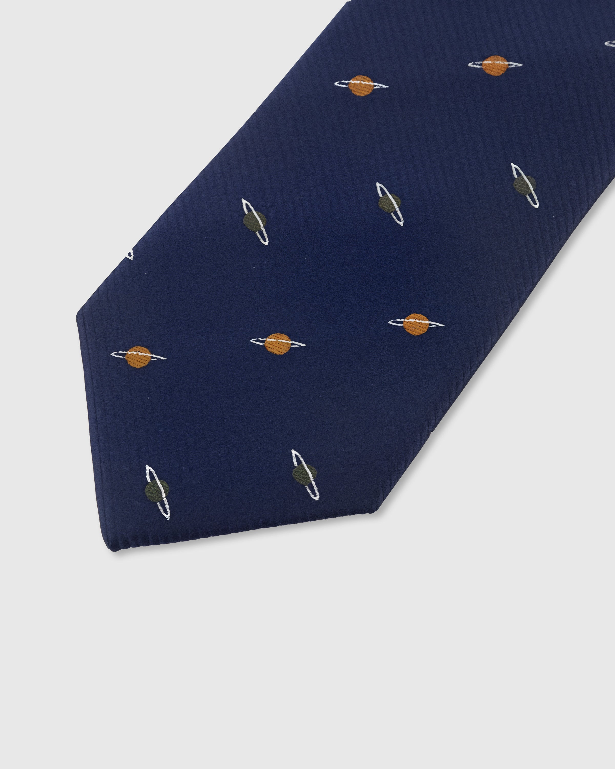 NAVY SATURN TIE