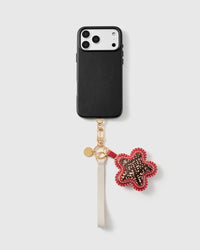 WILD OCELOT STAR LEATHER PHONE STRAP